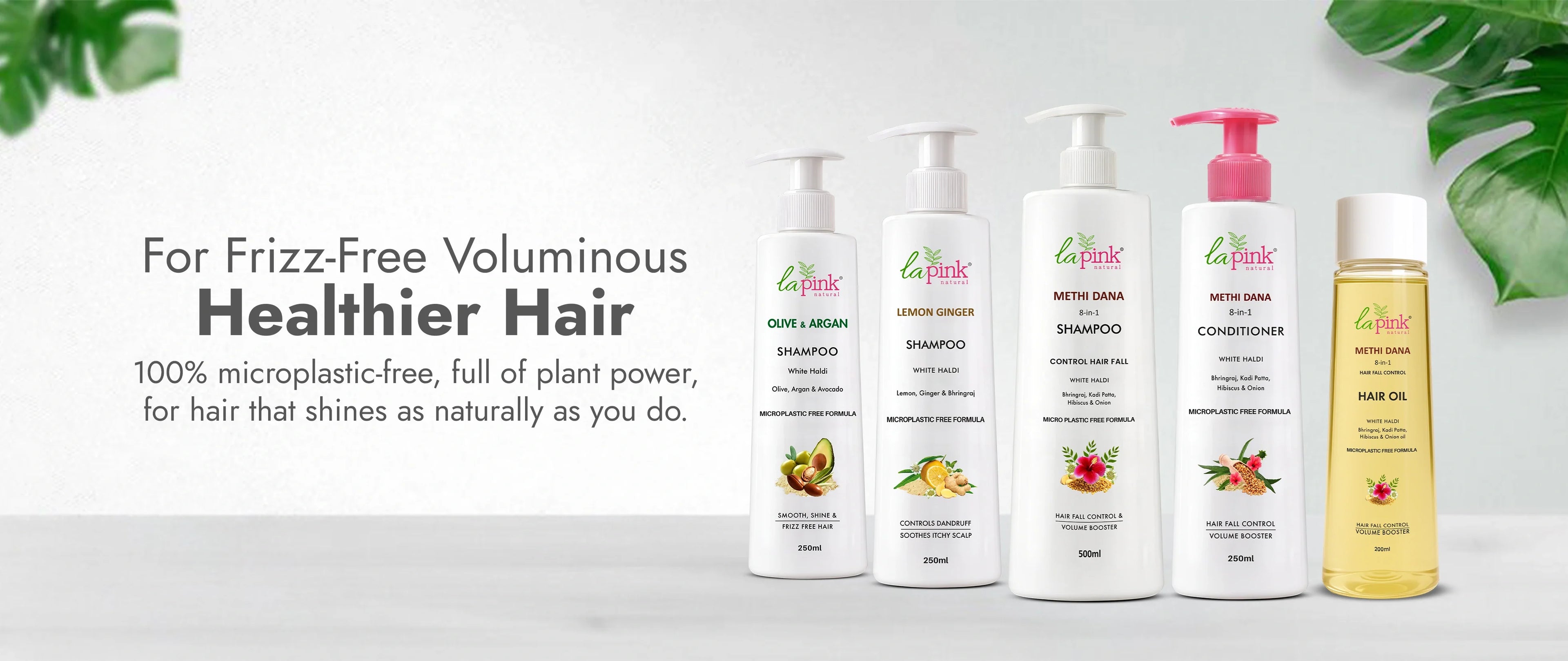 Best Hair Care 100% Microplastic Free Formulation - La Pink