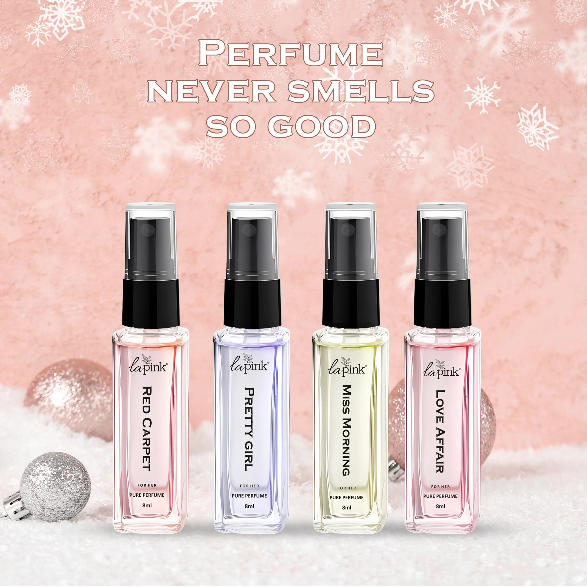 La Pink Perfume Women Gift Pack 4 Pcs