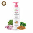 La Pink Methi Dana 8-in-1 Conditioner bottle with ingredients on a white background