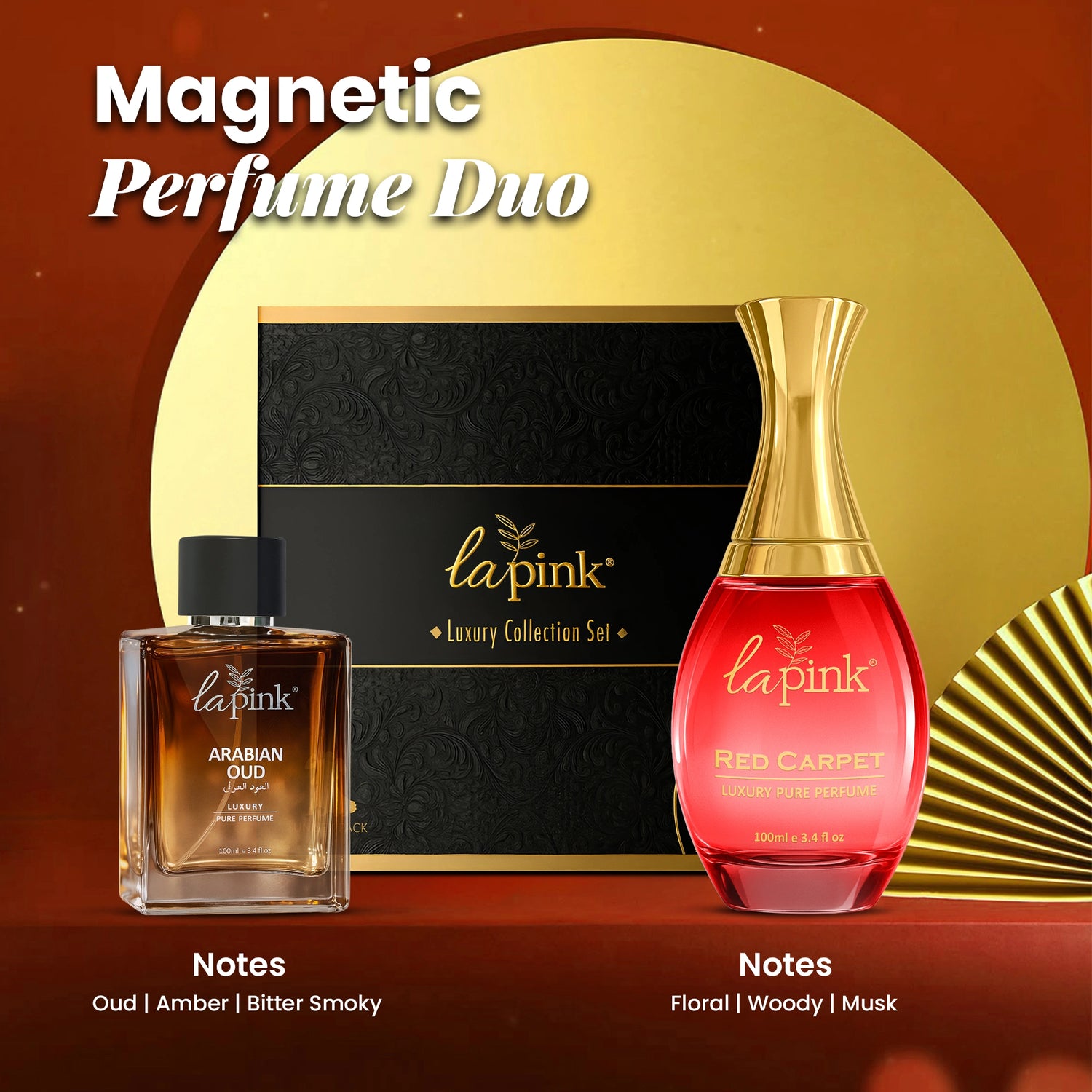 Red Carpet & Arabian Oud Pure Perfume Gift Set