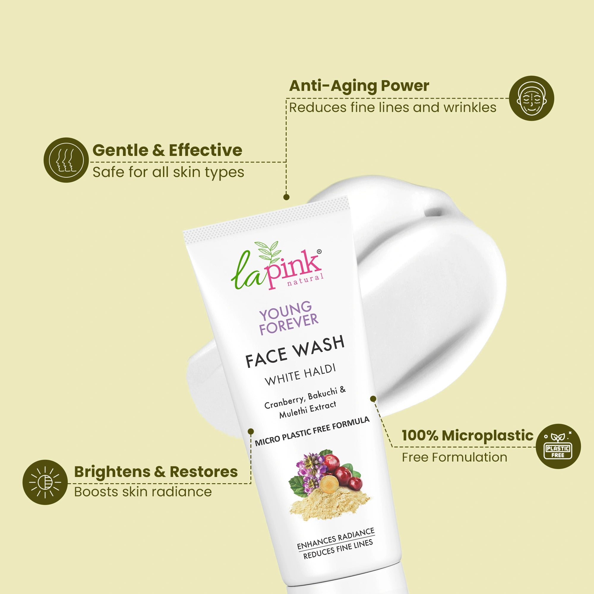 Anti Aging Young Forever Face Wash For Wrinkles