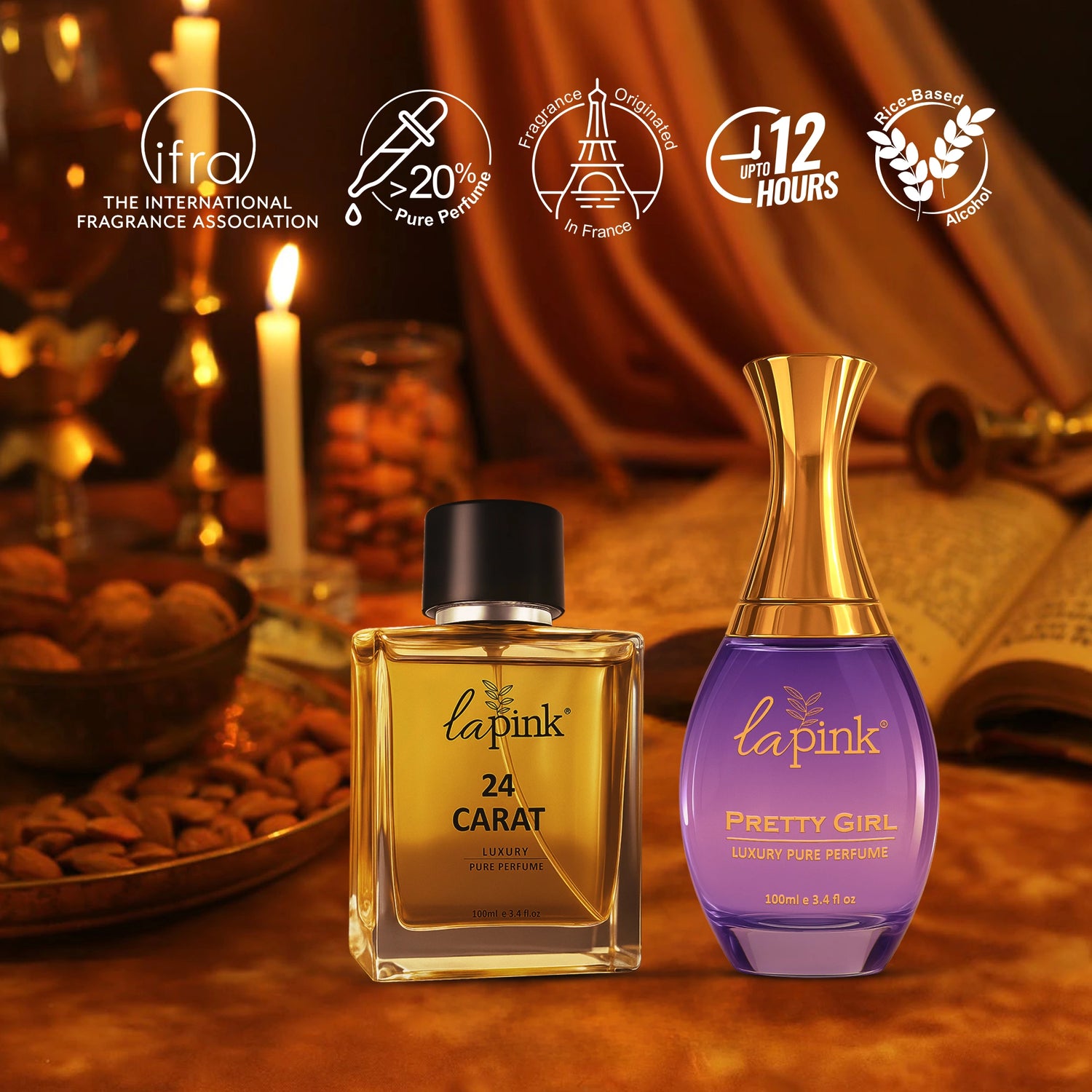 24 Carat & Pretty Girl Pure Perfume Gift Set