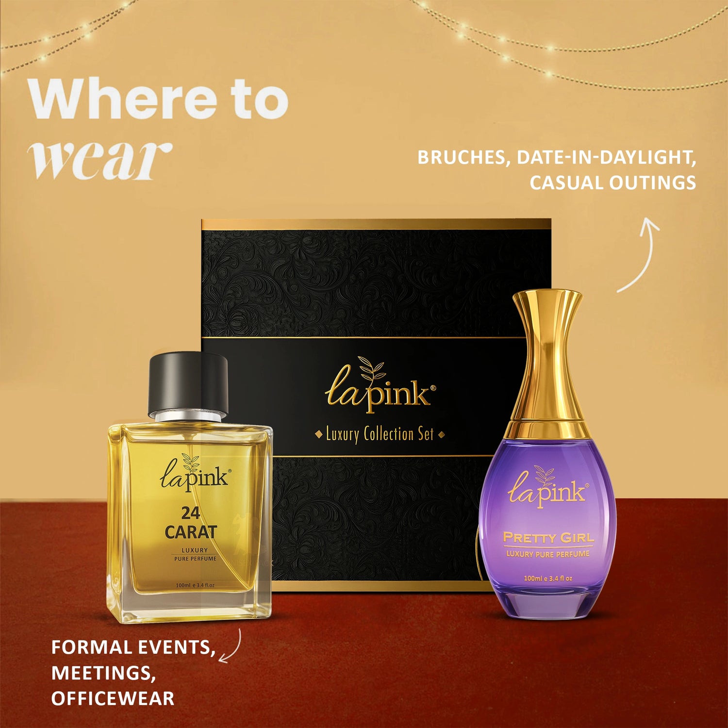 24 Carat & Pretty Girl Pure Perfume Gift Set
