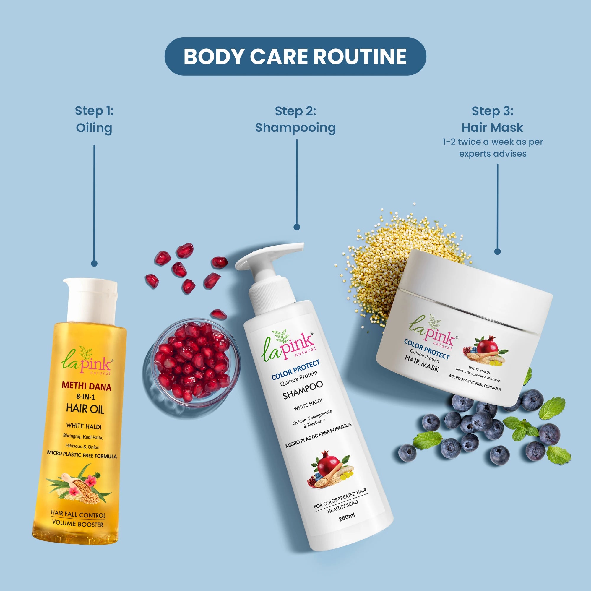 Color Protect Shampoo & Hair Mask For Color Treated Hair Combo