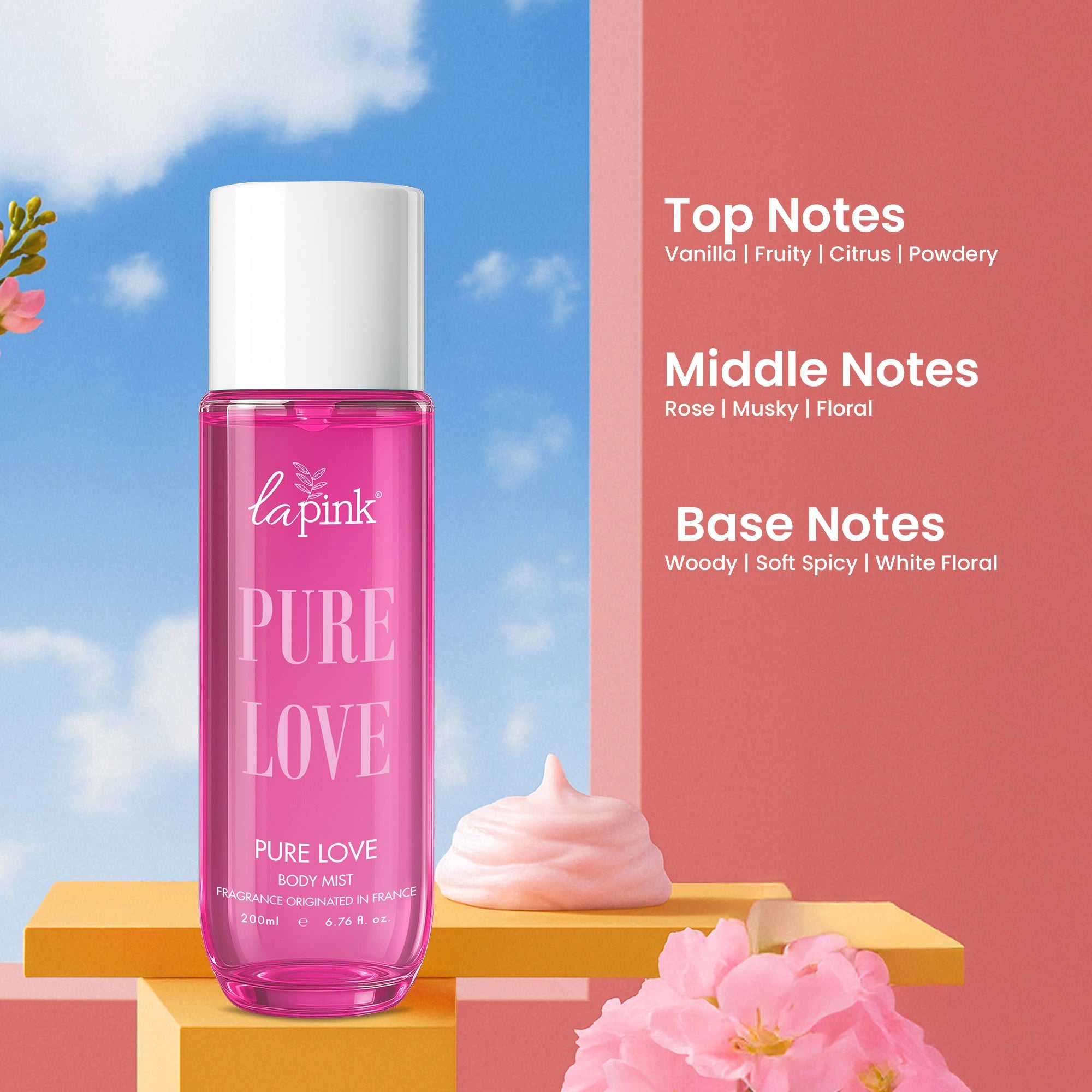 La Pink Body Mist Pure Love 200 ML