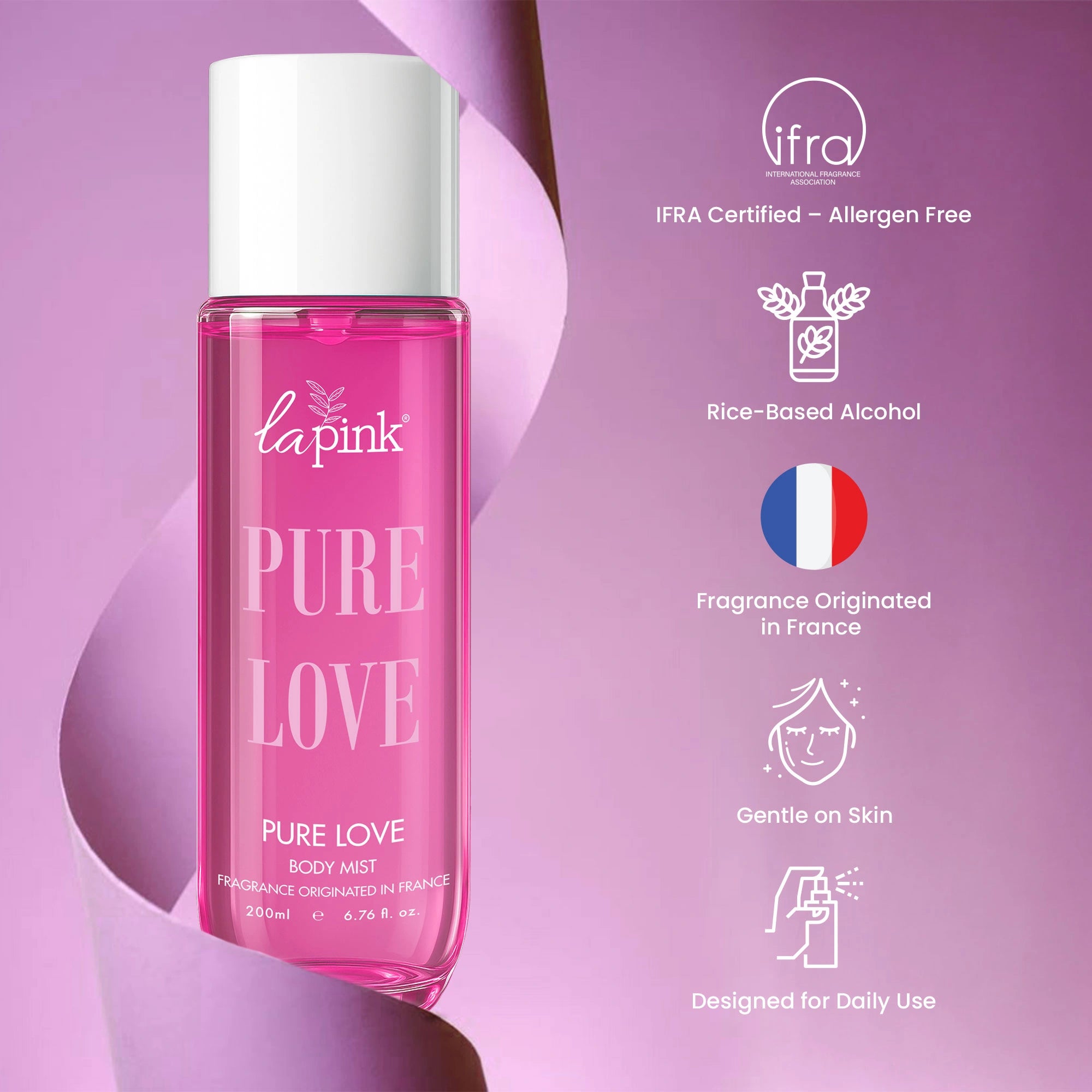 La Pink Body Mist Pure Love 200 ML