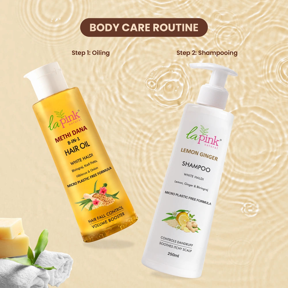 Lemon & Ginger Anti-Dandruff Shampoo 100% Nourishment & Scalp Care