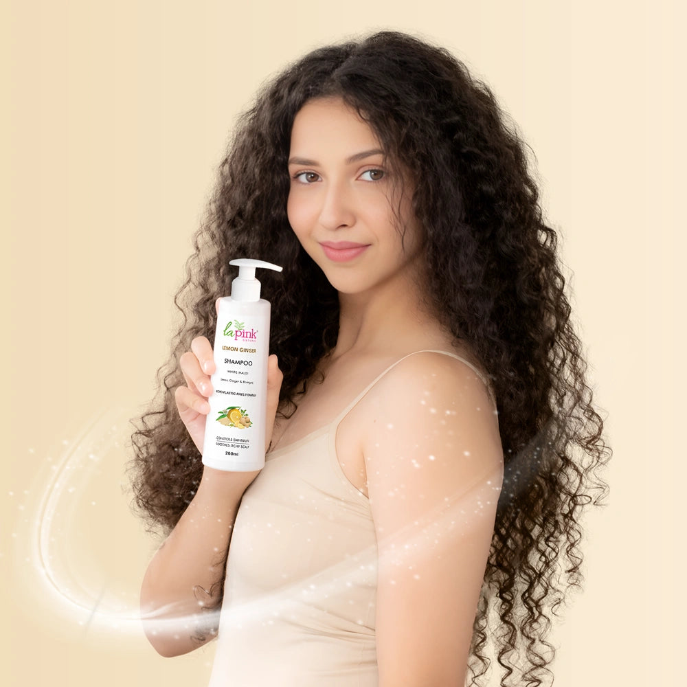 Lemon & Ginger Anti-Dandruff Shampoo 100% Nourishment & Scalp Care