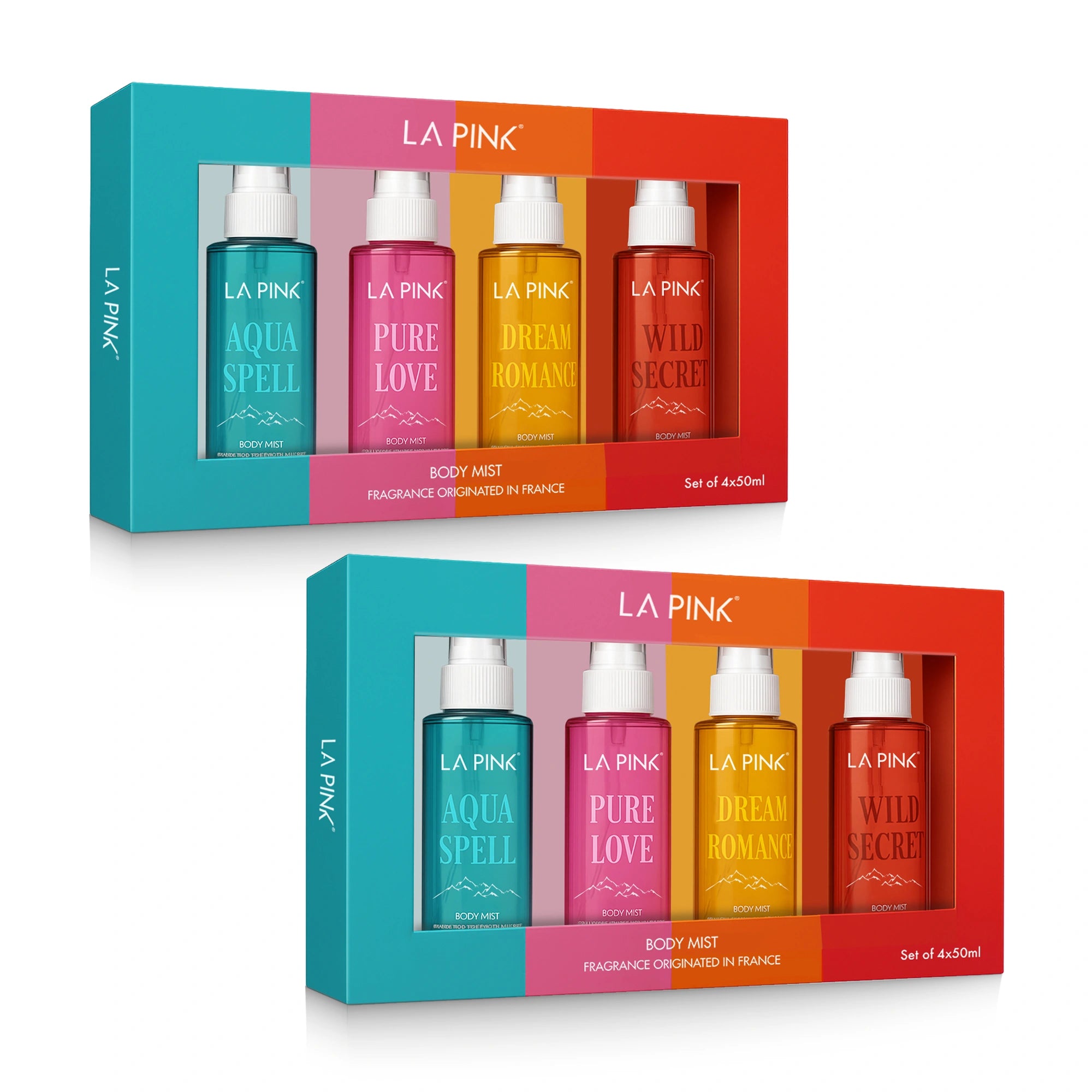 La Pink Body Mist Pack of 4 (50 ML* 4) 200 ML