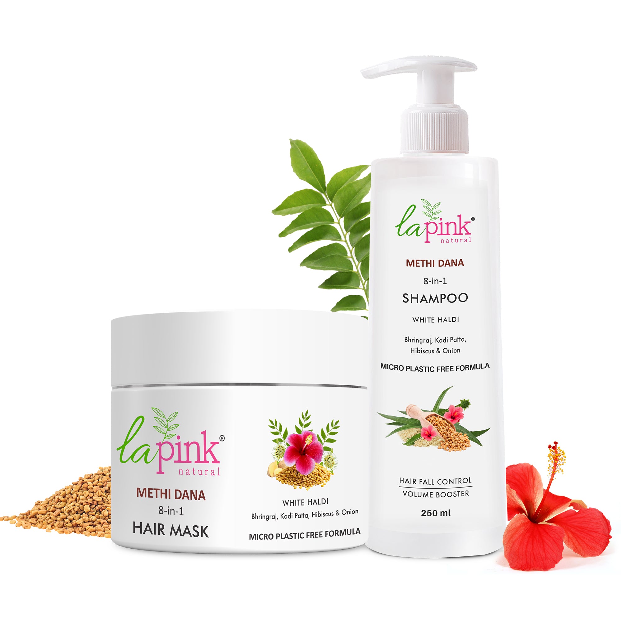Methi Dana 8-in-1 Shampoo & Hair Mask For Hair Growth Combo