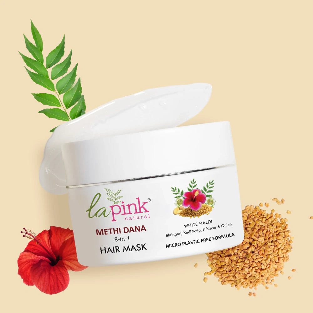 Smooth Shiny & Strong Hair with Methi Dana 8-in-1 Hair Mask