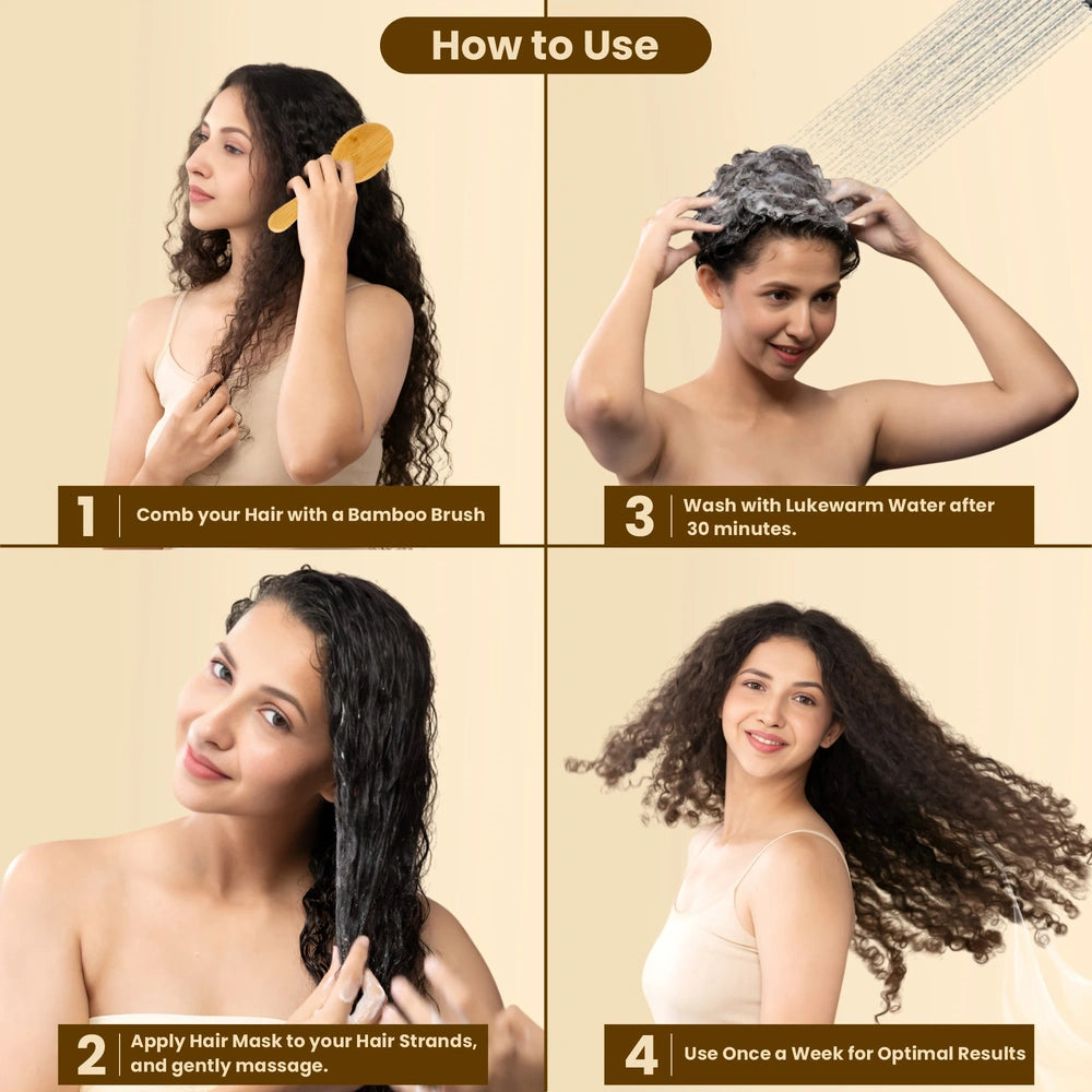 Smooth Shiny & Strong Hair with Methi Dana 8-in-1 Hair Mask