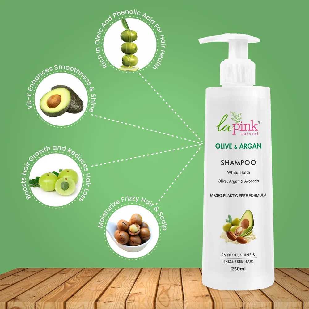 The Ultimate Solution for Smooth, Shiny & Frizz-Free Hair: Olive & Argan Shampoo