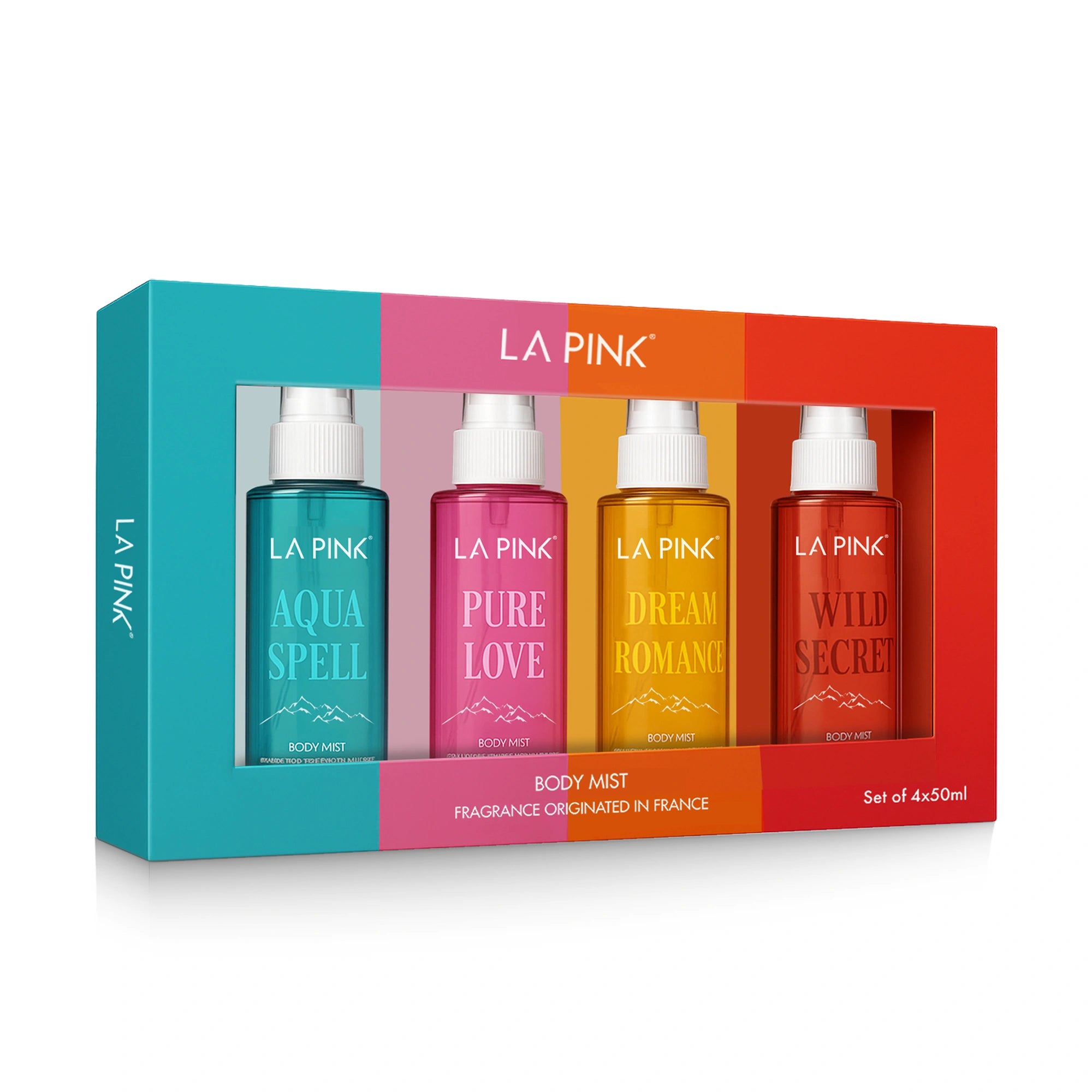 La Pink Body Mist Pack of 4 (50 ML* 4) 200 ML