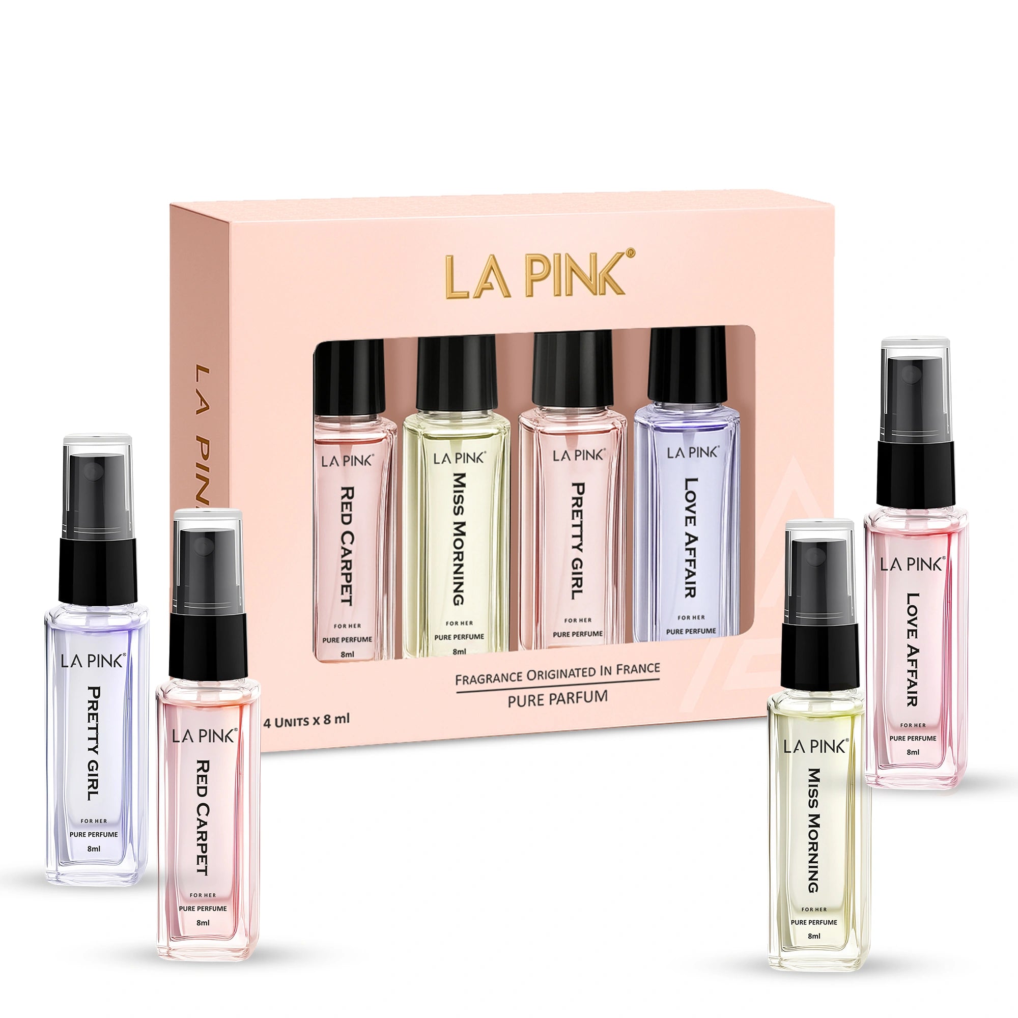 La Pink Perfume Women Gift Pack 4 Pcs