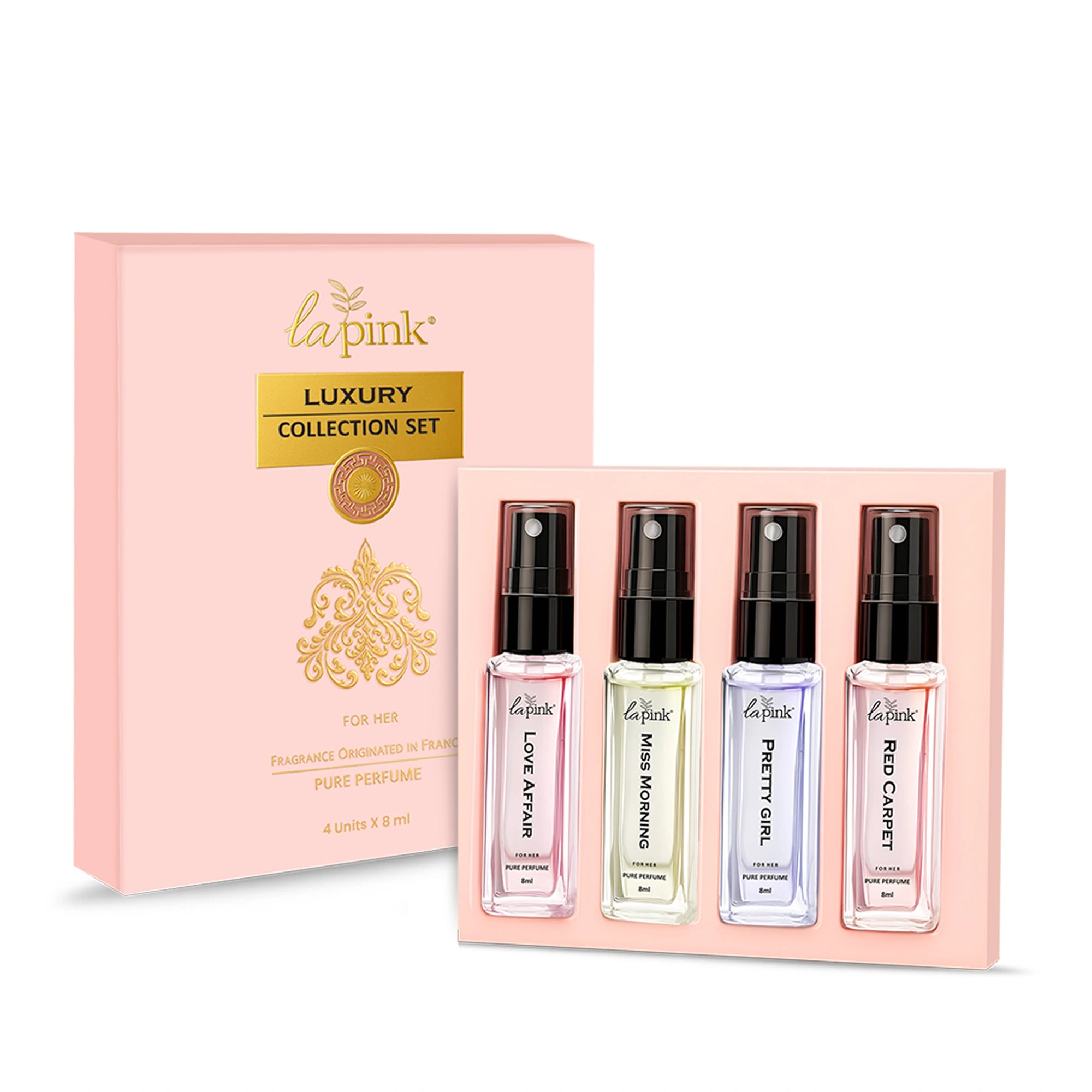 La Pink Perfume Women Gift Pack 4 Pcs