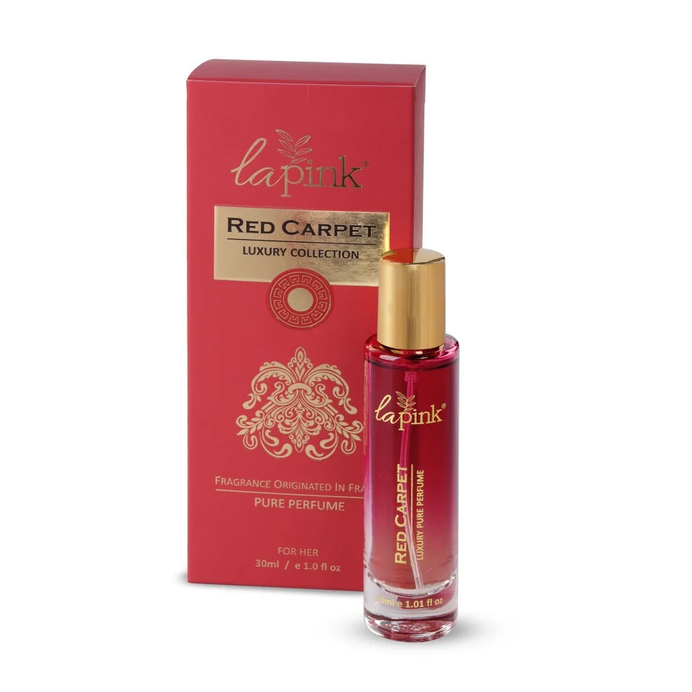 La Pink Red Carpet Perfume Packaging