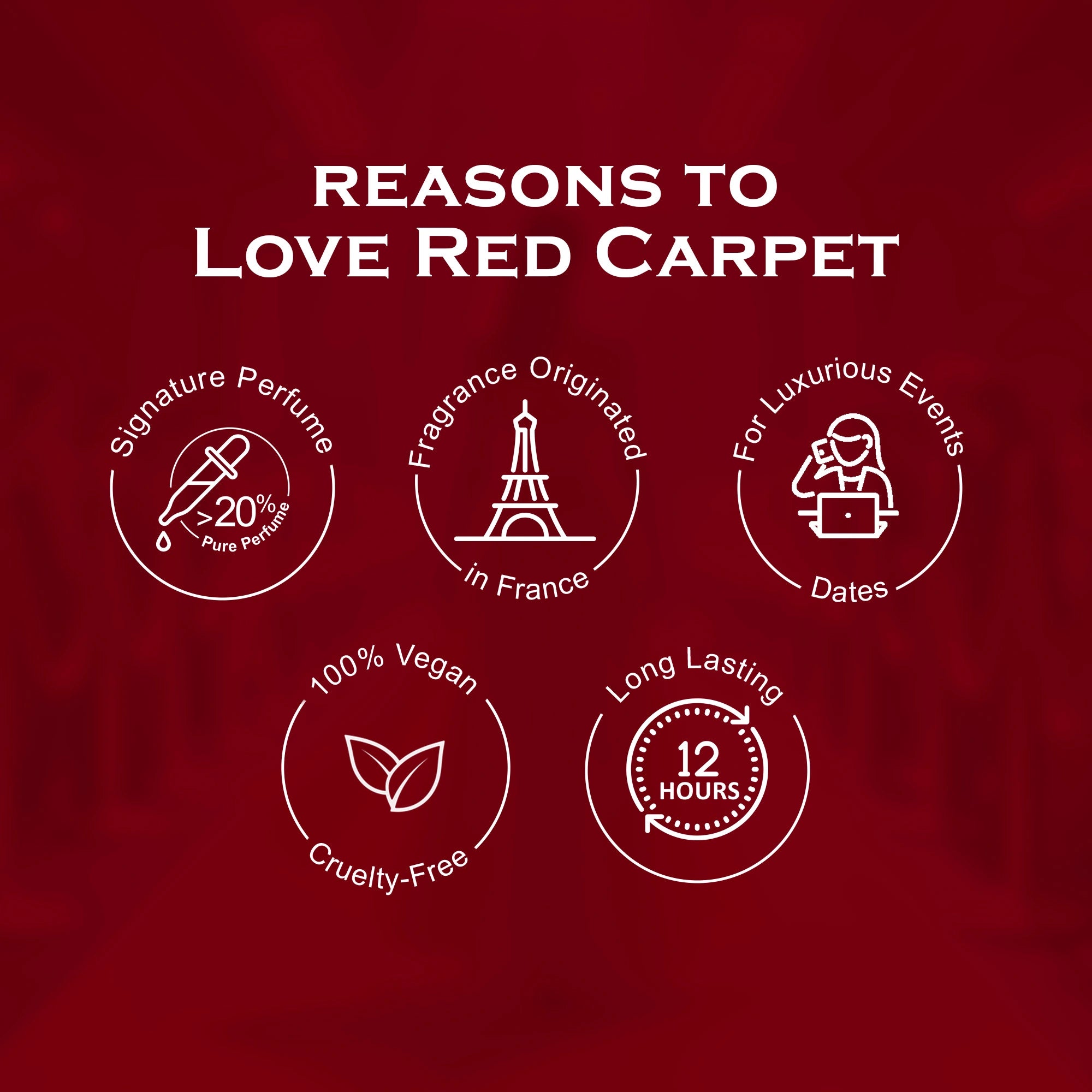 Red Carpet French Luxury Pure Perfume for Women - 8ml