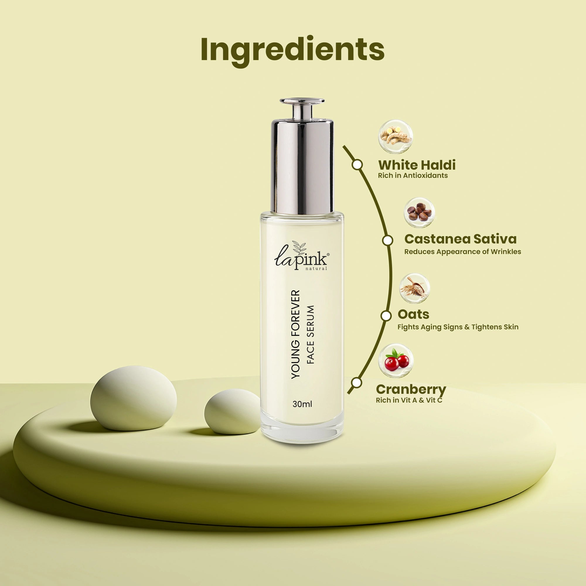 Young Forever Face Serum With White Haldi To Enhance Radiance & Reduce Fine Lines