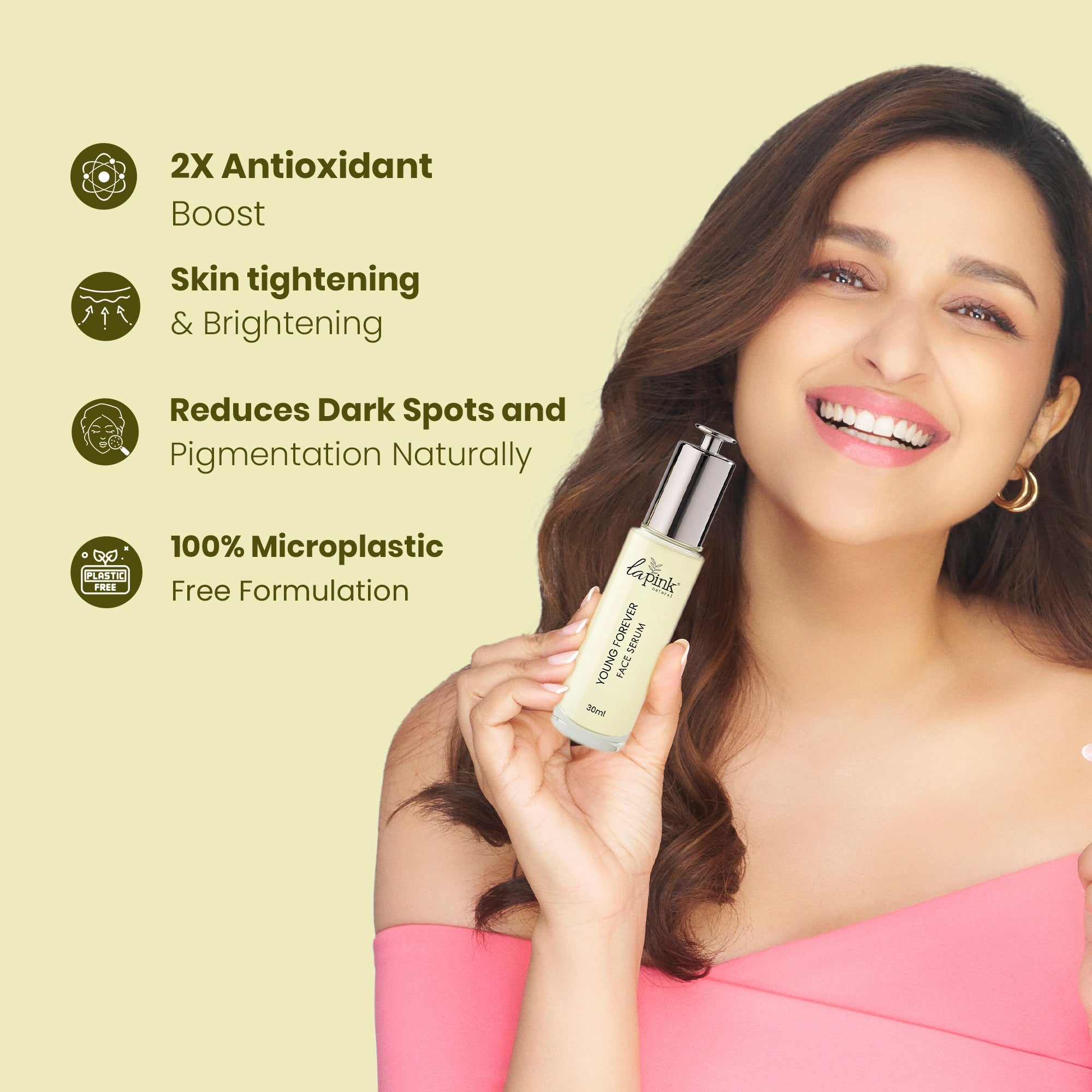 Young Forever Face Serum With White Haldi To Enhance Radiance & Reduce Fine Lines