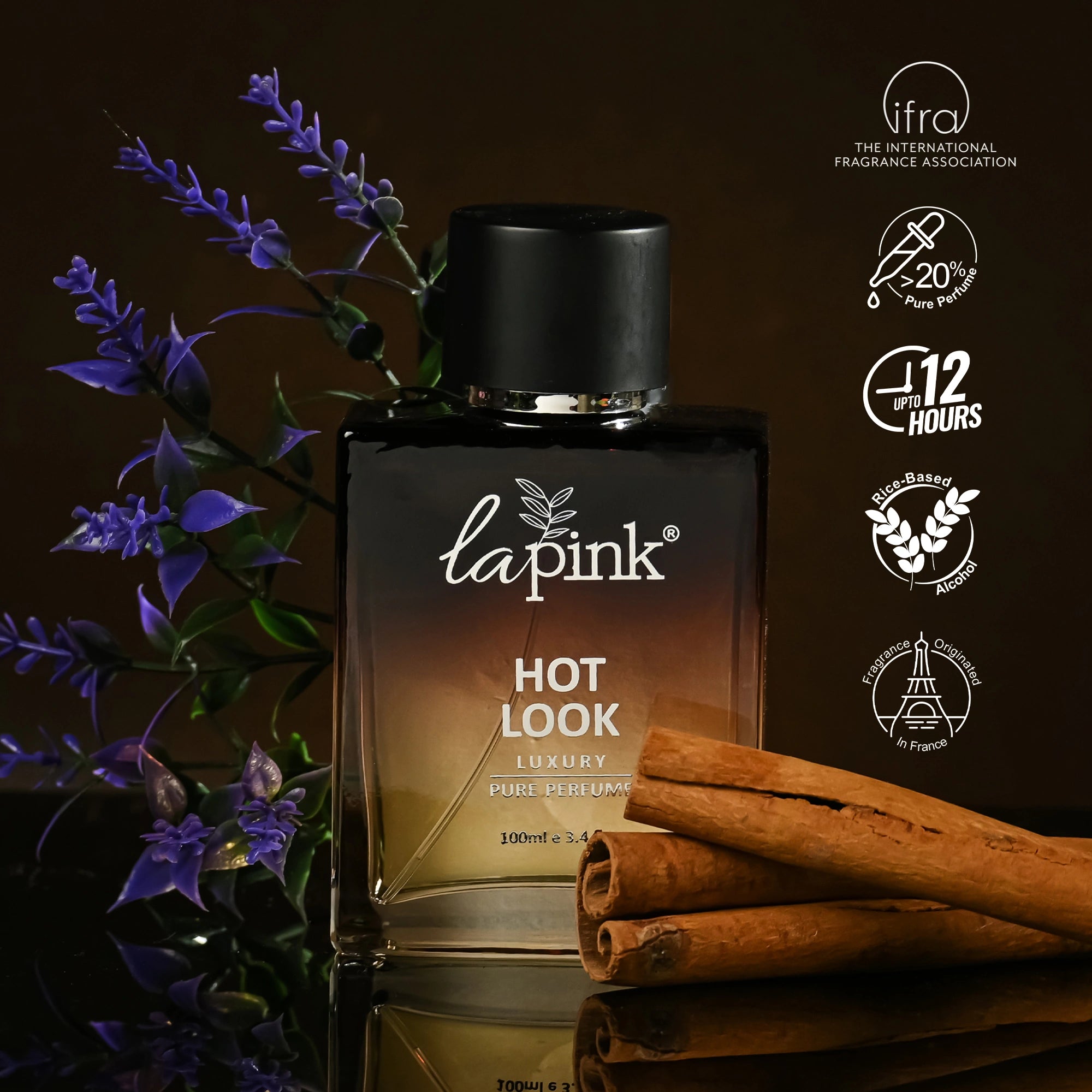 Perfume bottle labeled &