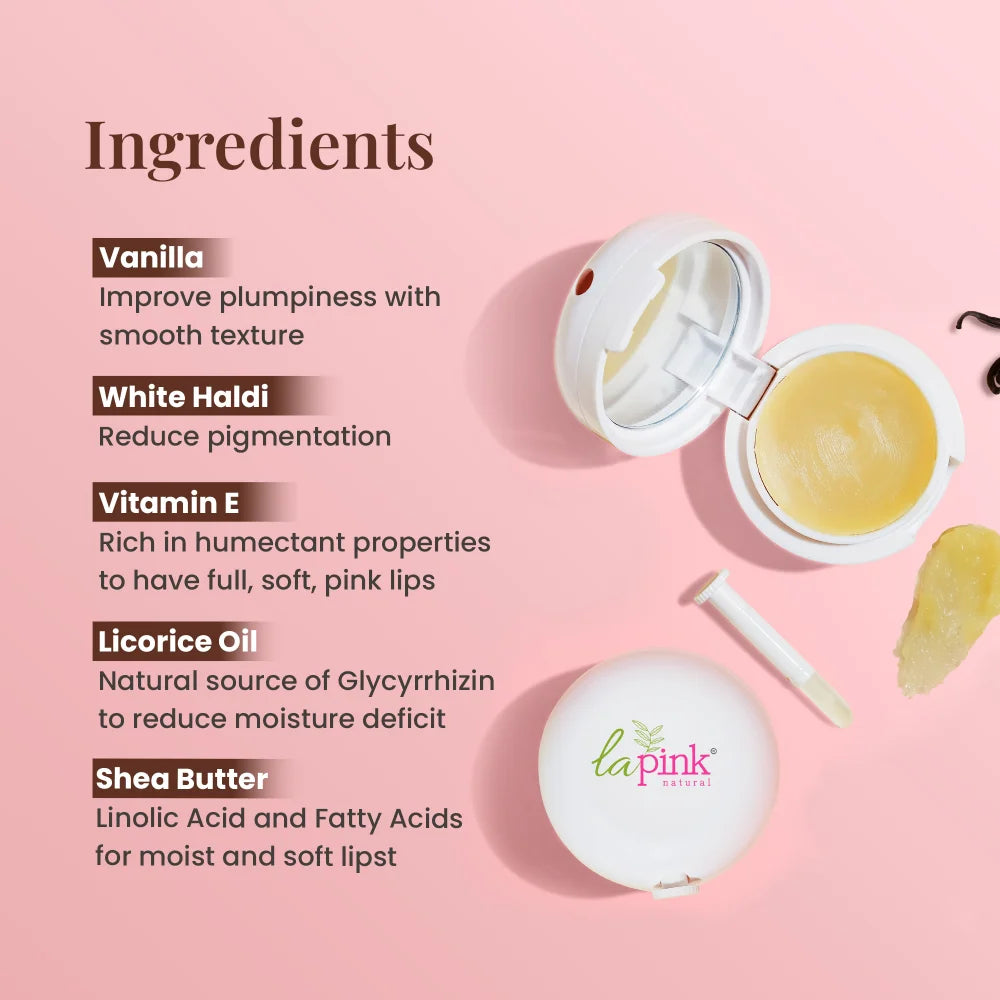 Vanilla Lip Balm - Deep Nourishment for Soft & Pink Lips