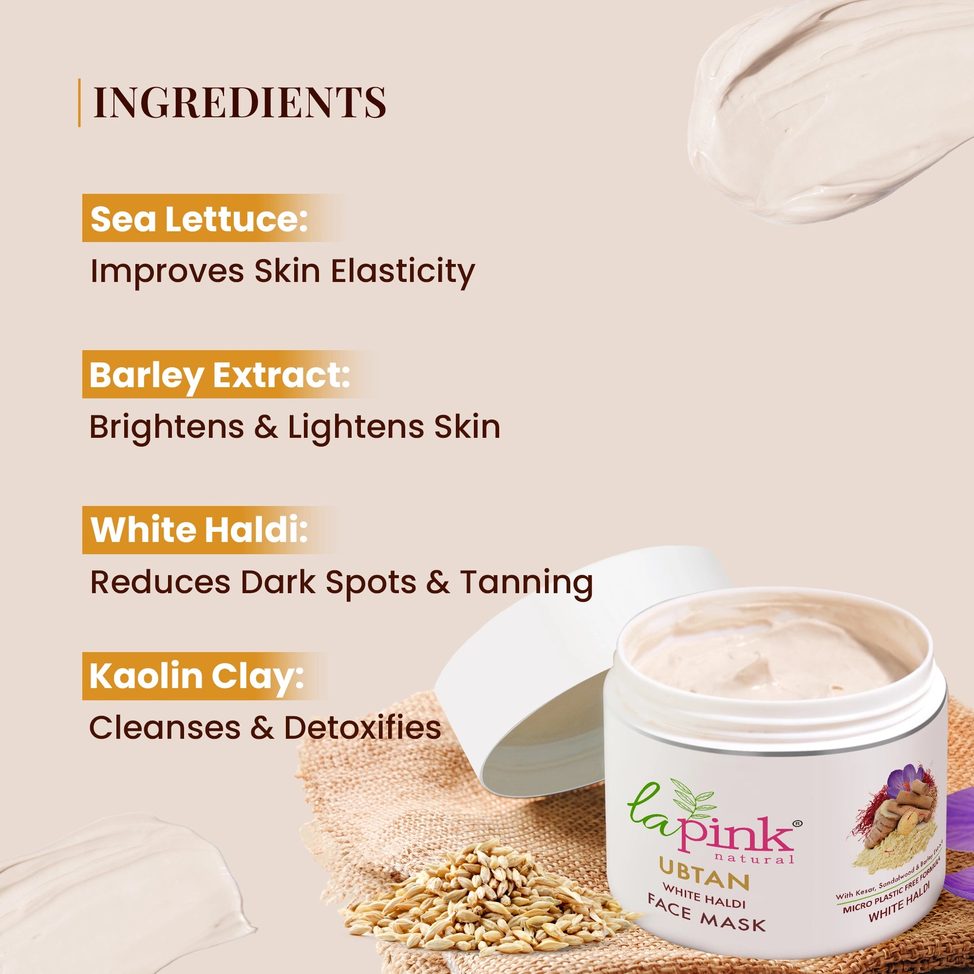 Ubtan Face Mask for Detoxified Brightness
