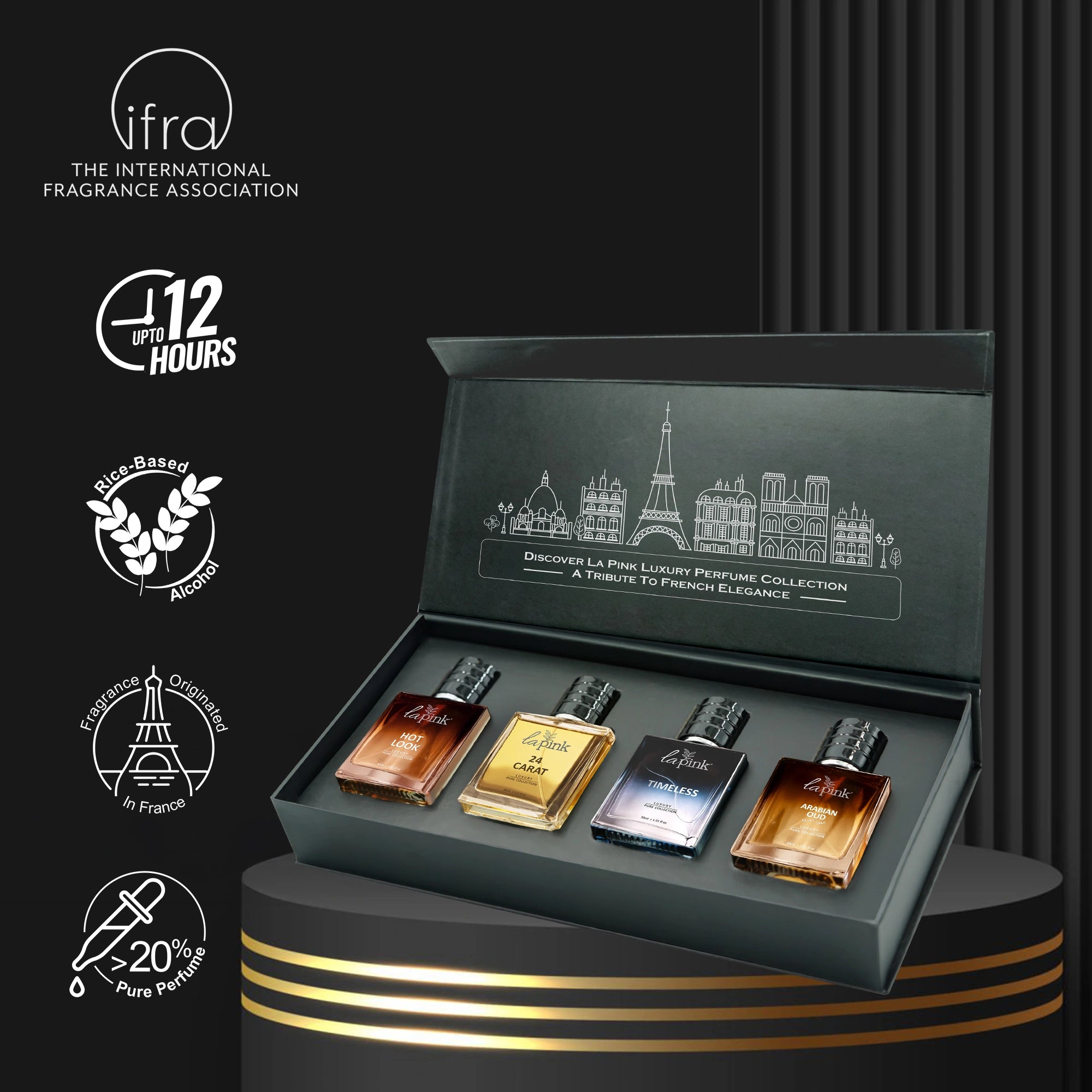 La Pink Perfume Men Gift Pack 30ml (4Pcs)