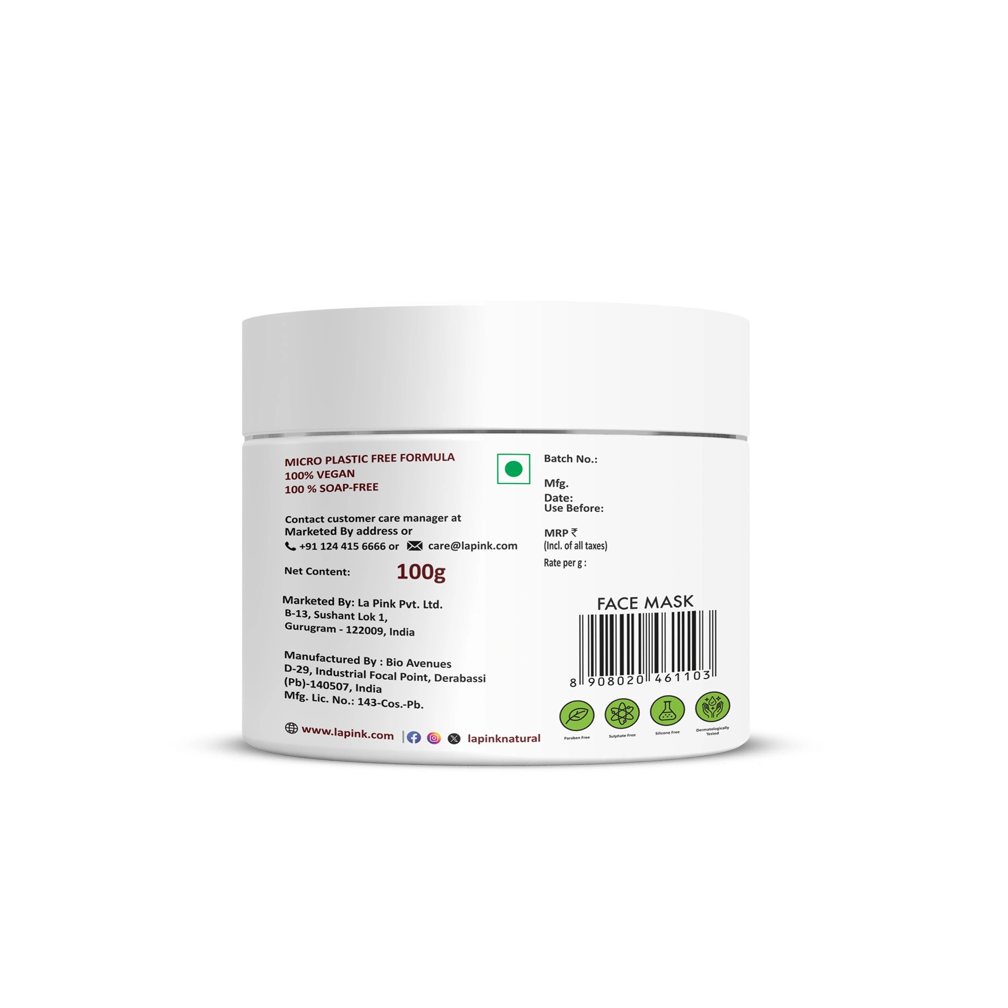 Ubtan Face Mask for Detoxified Brightness