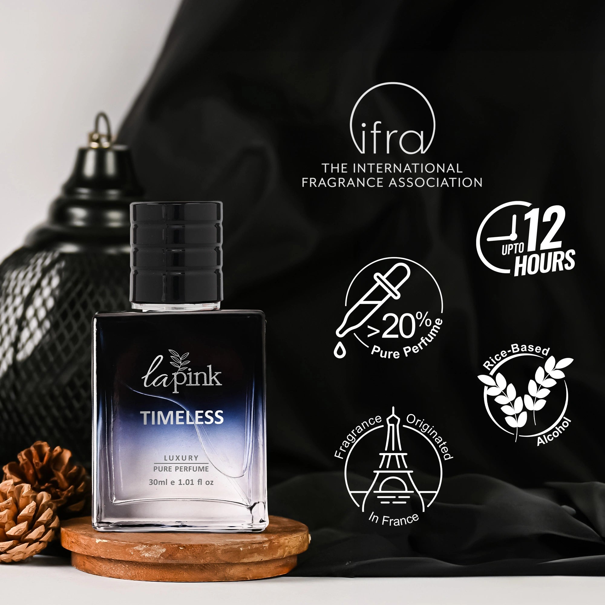 Perfume bottle labeled &