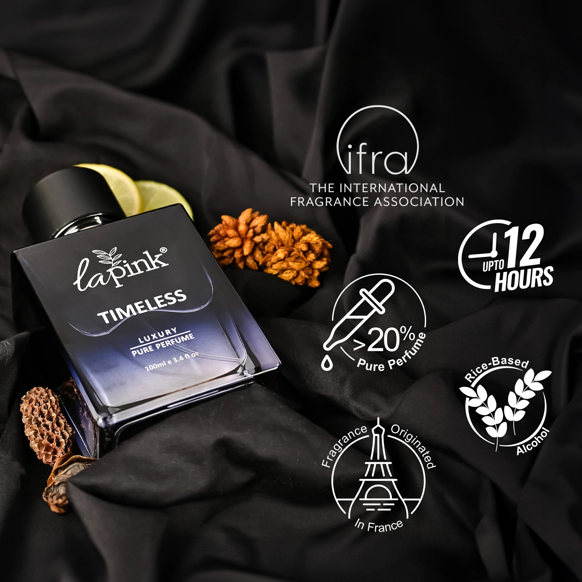 Perfume bottle labeled &