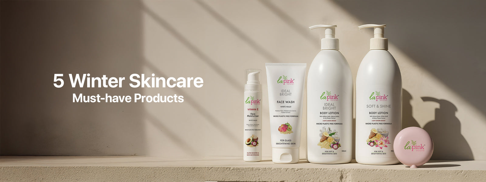 Winter skincare products
