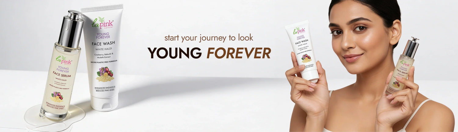 La Pink Young Forever Face Skin Care Collection - 100% Microplastic Free Products - La Pink