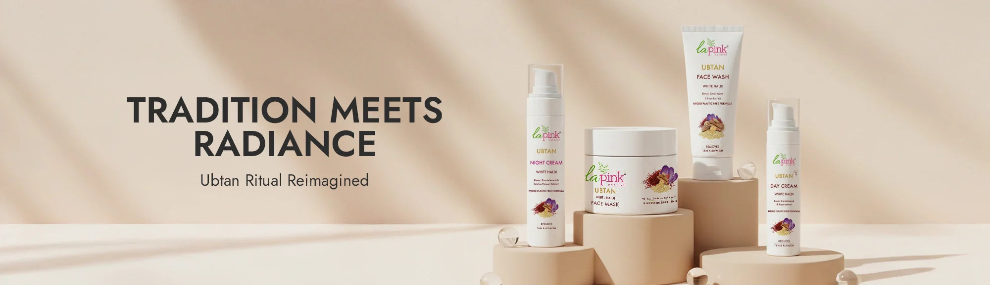 La Pink Ubtan Face Skin Care Collection - 100% Microplastic Free Products - La Pink