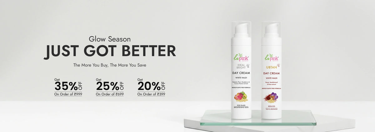 Two bottles of La Roche-Posay eye cream on a white background with promotional text.