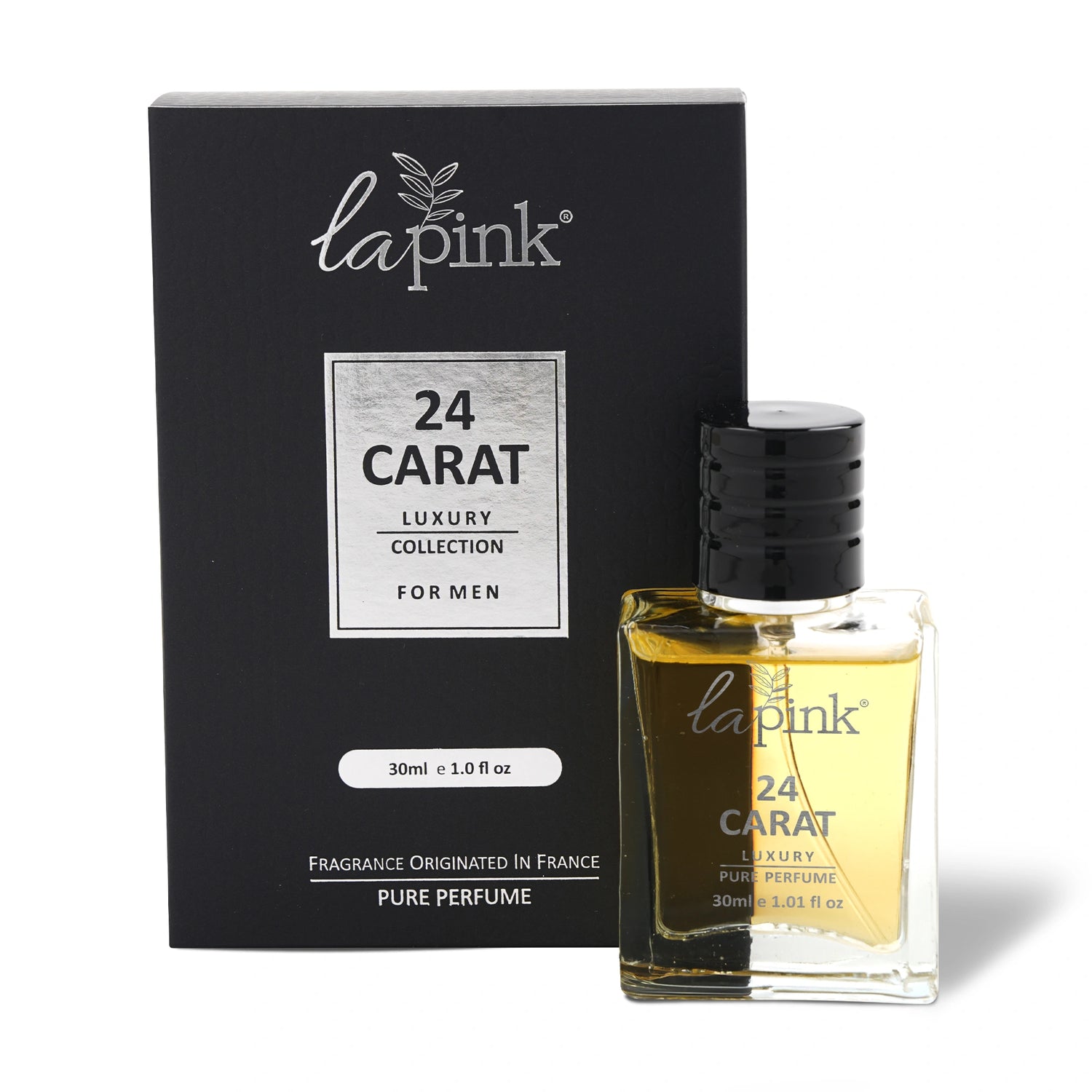 Lapink 24 Carat perfume bottle and packaging on a white background