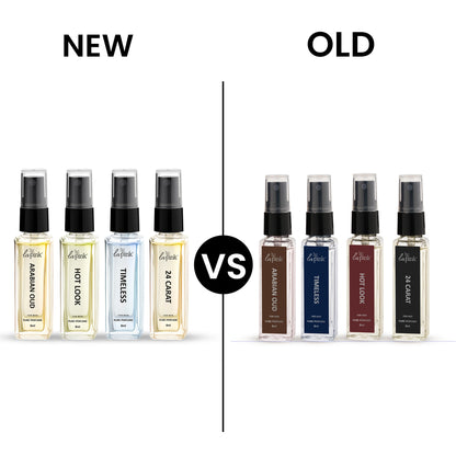 Comparison of new and old Lafeber brand pet product bottles on a white background.