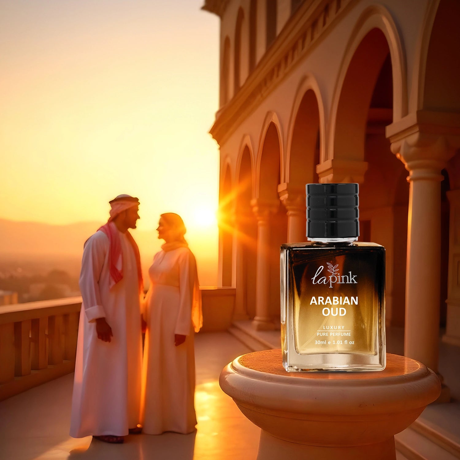 Perfume bottle labeled &