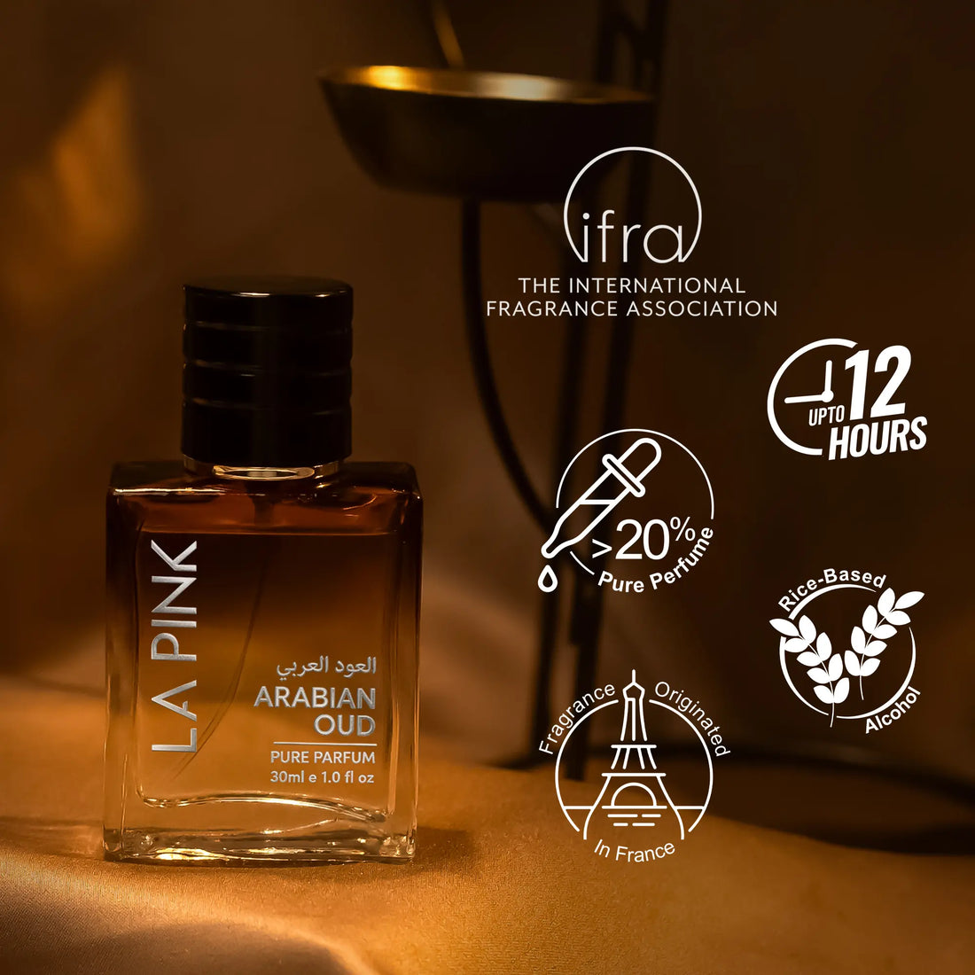 Arabian Oud French Luxury Pure Perfume for Men - 30ml
