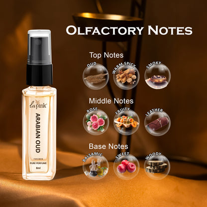 Arabian Oud French Luxury Pure Perfume for Men - 8ml