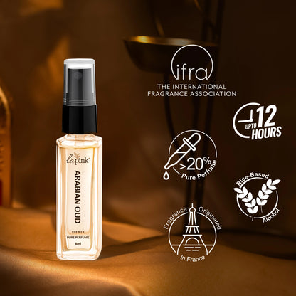Arabian Oud French Luxury Pure Perfume for Men - 8ml
