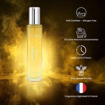 Perfume bottle labeled &
