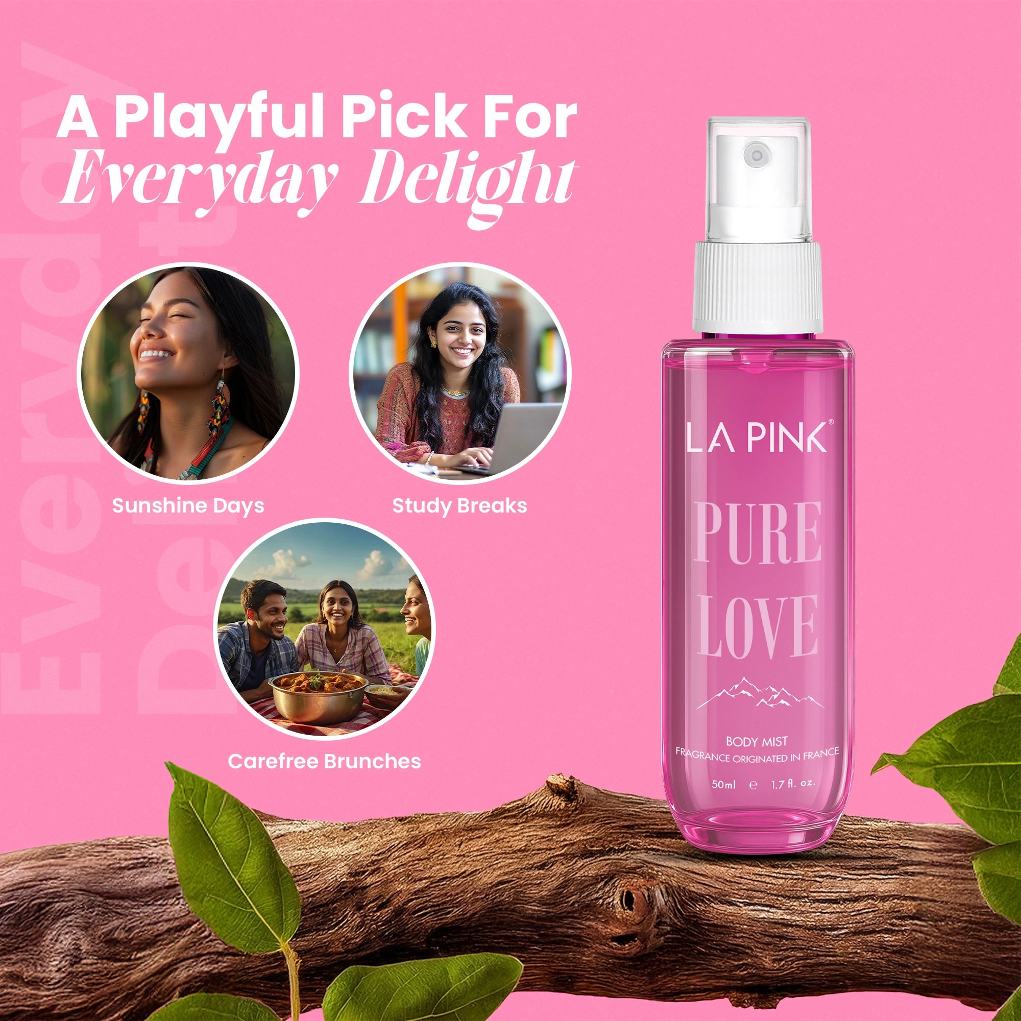 La Pink Body Mist Pure Love 50 ML