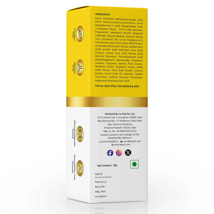 Product packaging with yellow and white design, showing text and branding on a white background.