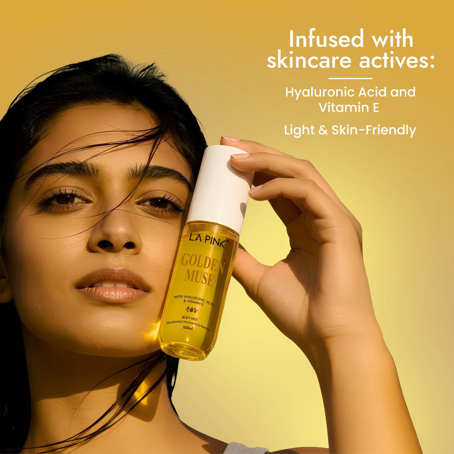 Golden Muse Body Mist with Hyaluronic acid &amp; Vitamin E 100ml