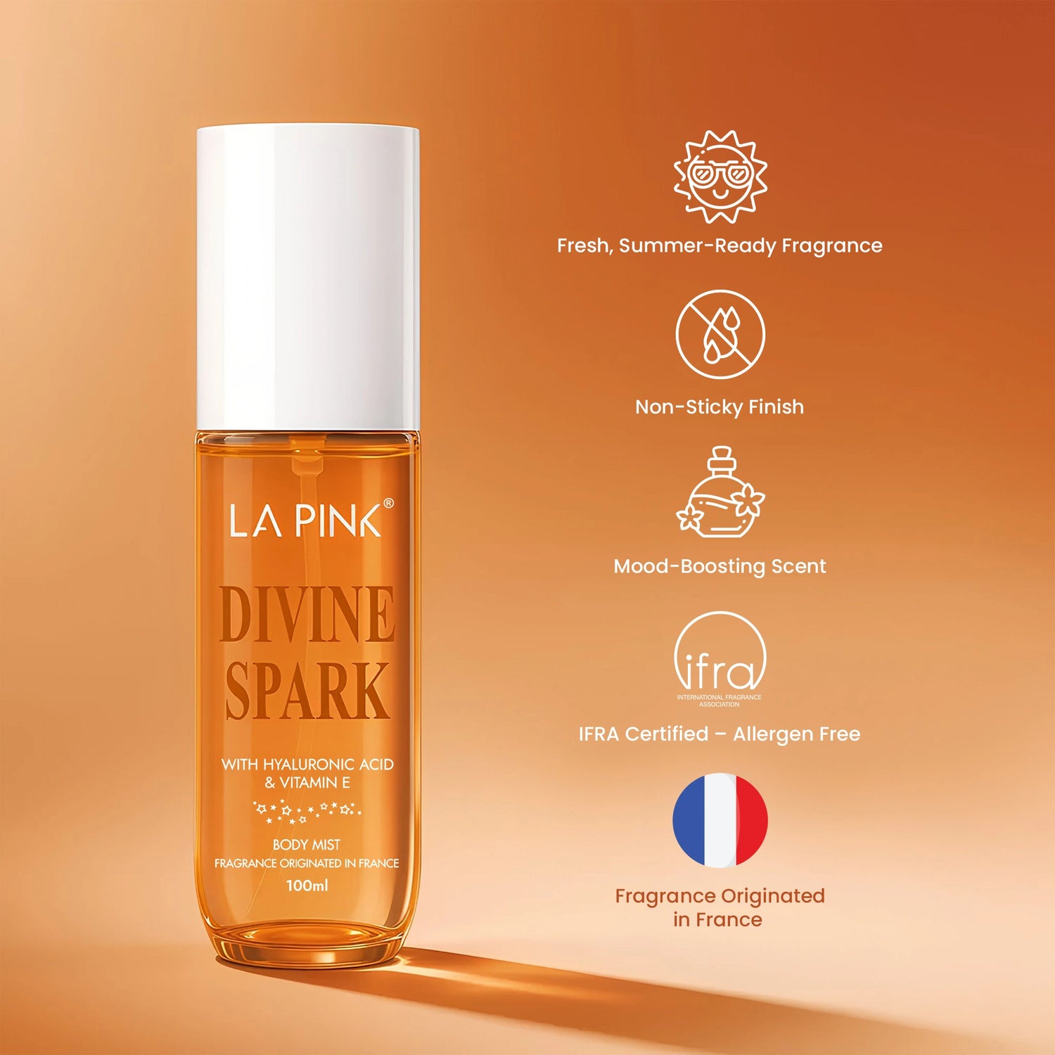 Divine Spark Body Mist with Hyaluronic acid &amp; Vitamin E 100ml