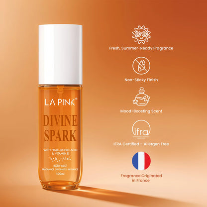Divine Spark Body Mist with Hyaluronic acid &amp; Vitamin E 100ml