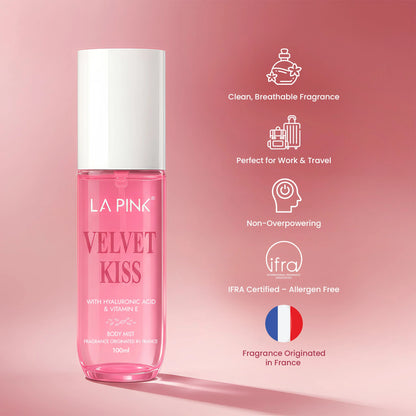 Velvet Kiss Body Mist with Hyaluronic acid &amp; Vitamin E 100ml