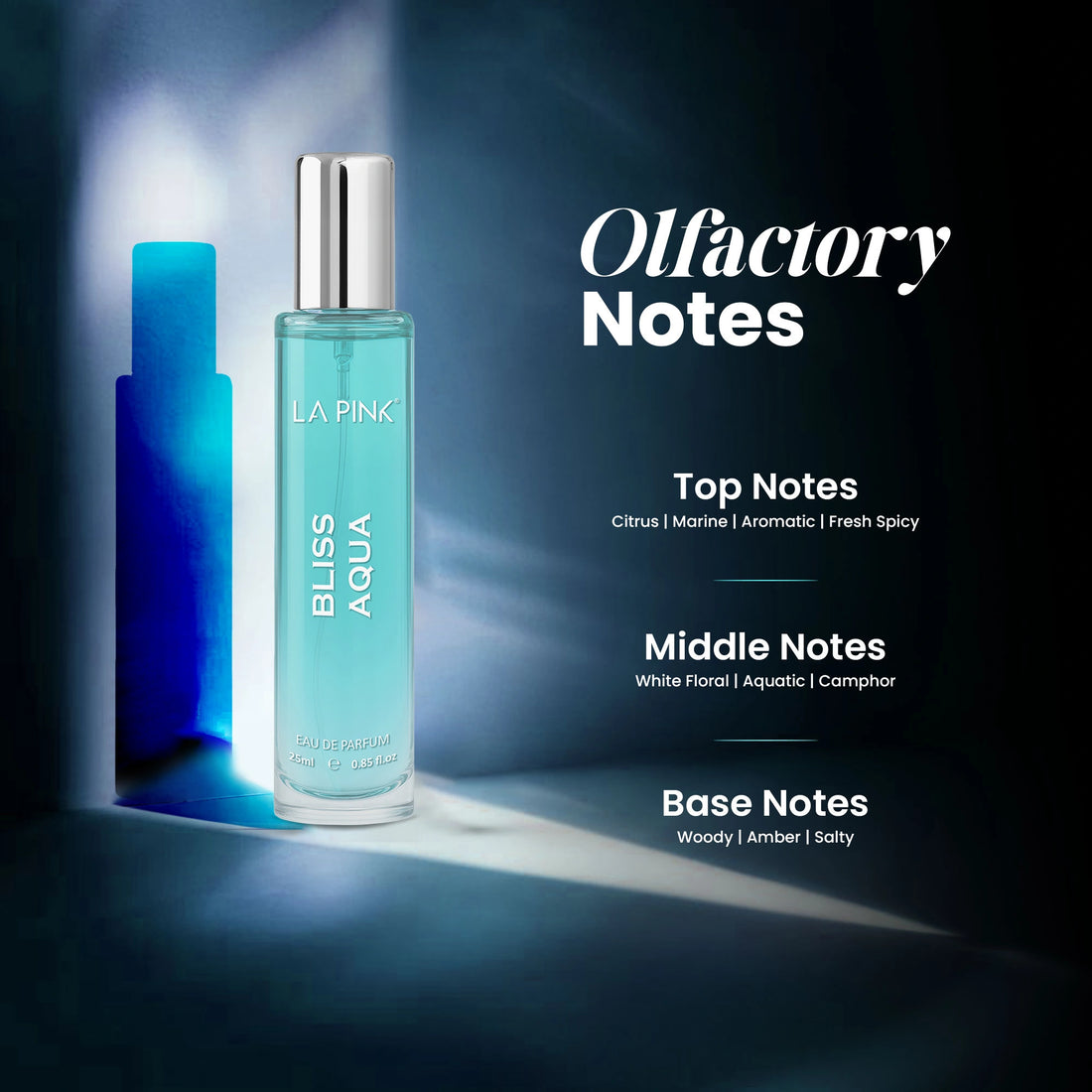 Perfume bottle with &