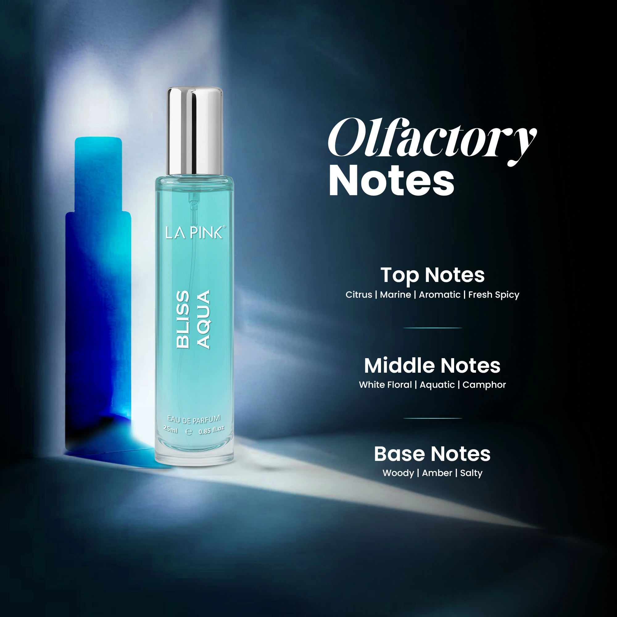 Perfume bottle with &